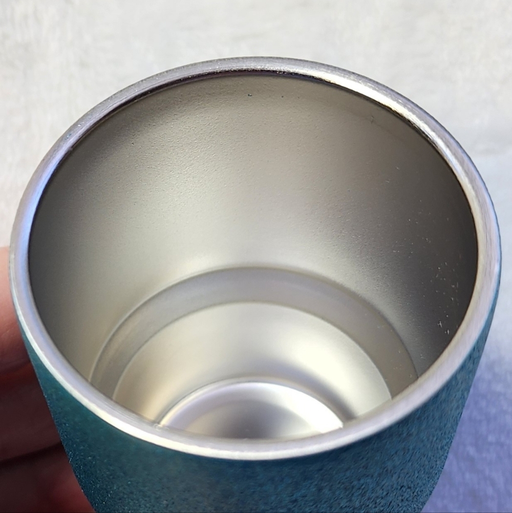 Mini Stainless Steel Insulated Tumble Teal Glittery NEW - Picture 8 of 9